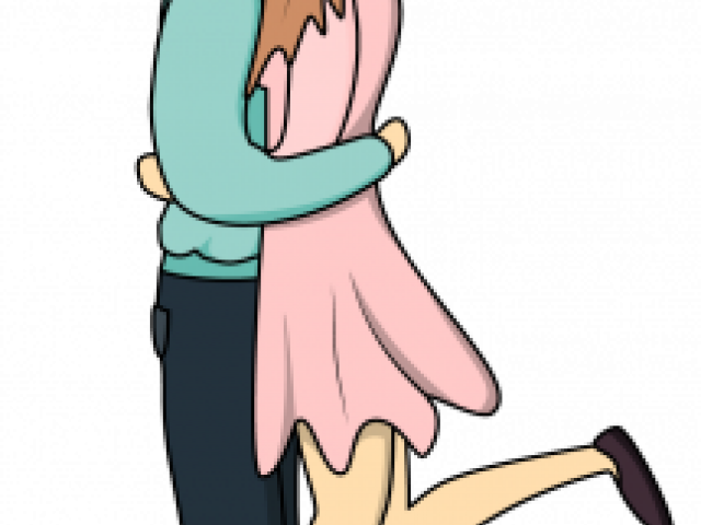 Hug Clipart Couple Hug - Cartoon (640x480)