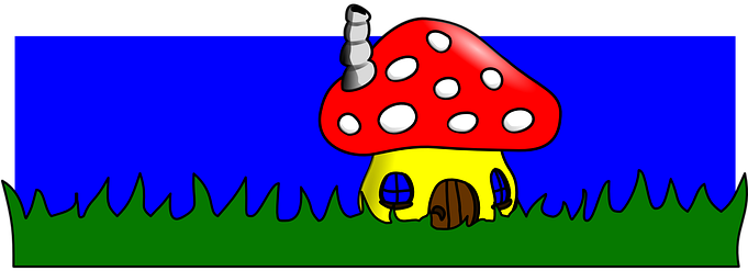 Mushroom, House, Cartoon, Toadstool - รูป วาด บ้าน การ์ตูน ง่ายๆ (680x340)