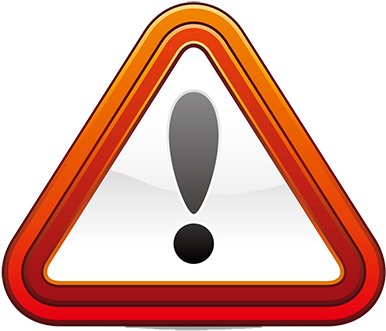 Warning Symbol Red Triangle With In Center - Warning Logo Black And White Transparent (400x340)