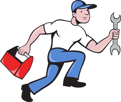 Most Home Appliances We Can Repair - Mechanic Running (500x421)