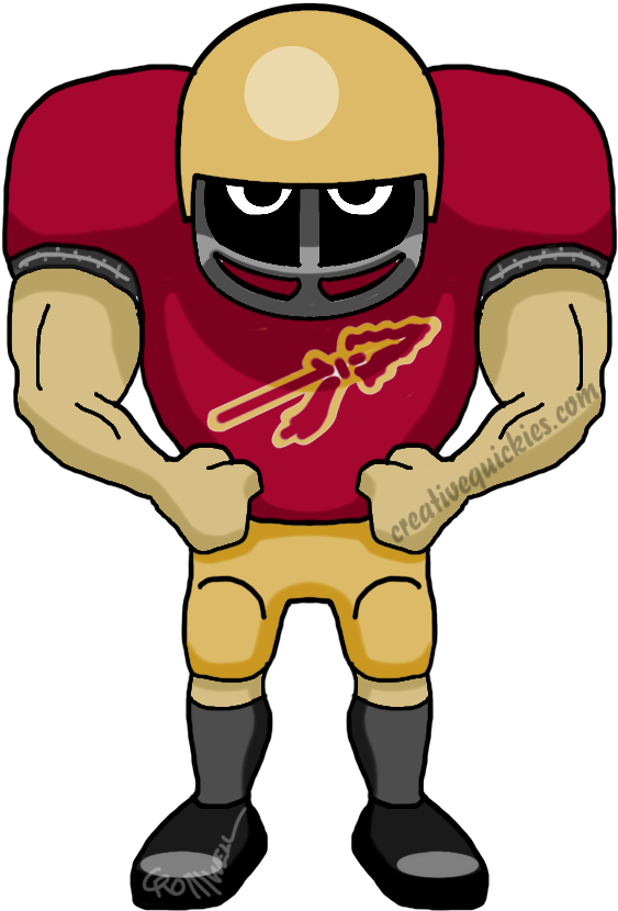 Cartoons Of Your Favorite Football Teams - New Orleans Saints Cartoon (752x940)
