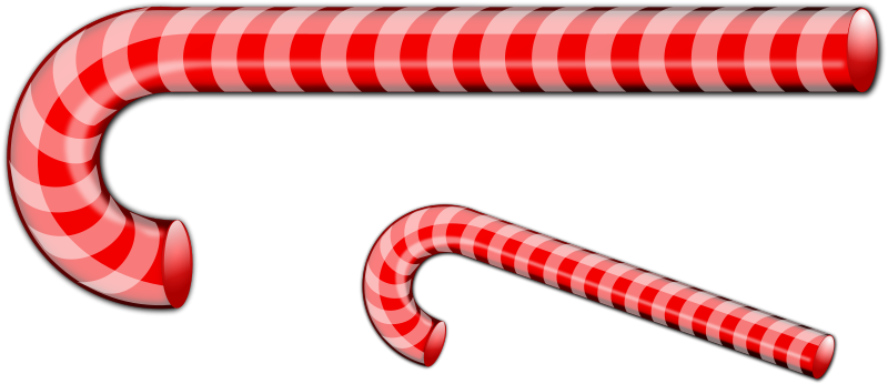 Christmas Candy Free Vector - Christmas Sugar Sticks (800x346)