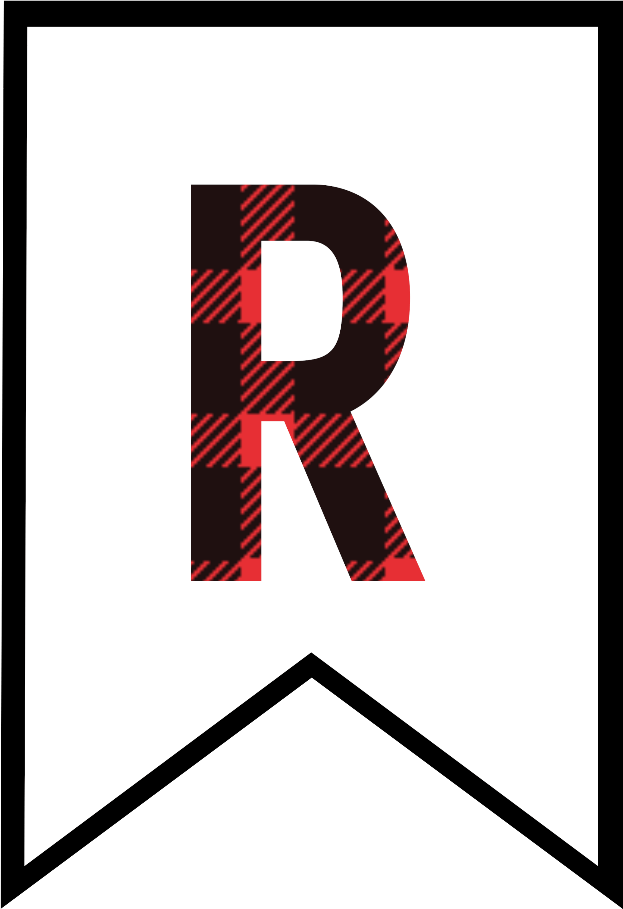 Buffalo Plaid Free Printable Banner Letters - Buffalo Plaid Letters Free (2083x2986)