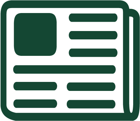 Latest News - Newspaper Icon White Png (478x419)