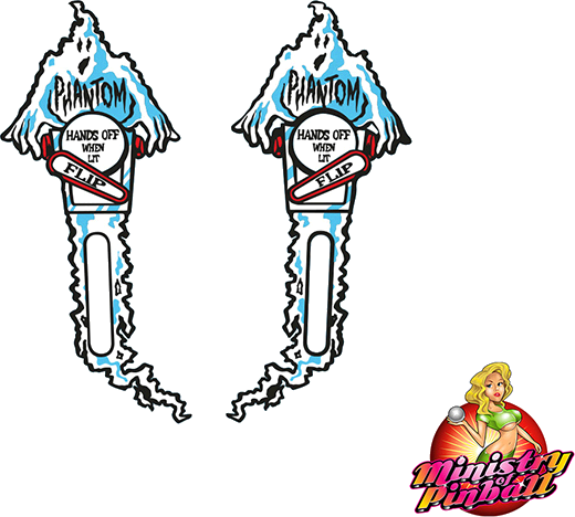 Monster Bash Phantom Playfield Overlay - Monster Bash Phantom Playfield Overlay (520x468)