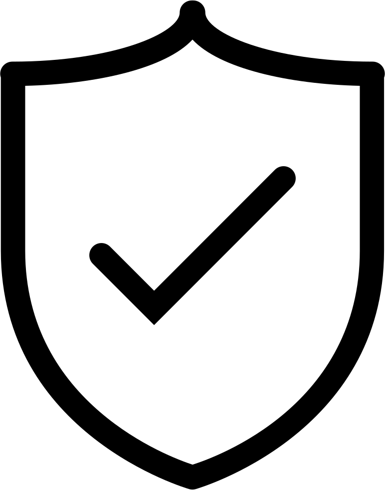 Collection Of Free Shield Svg Black And White - Shield White Icon Png (772x982)