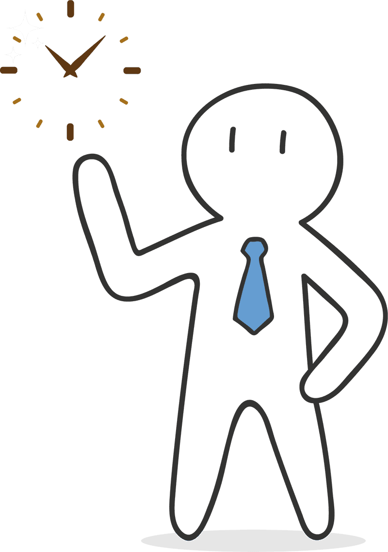 Businessman Time Saving - Cosas Sobre Las Matematicas (800x1138)