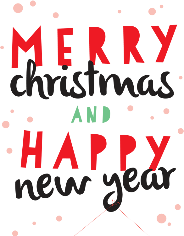 Merry Christmas 2018 And Happy New Year 2019 - Graphic Design (650x782)