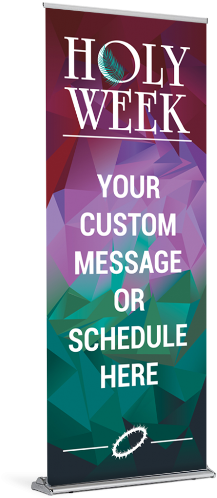 Holy Week Customizable - No Parking Violators Will Be Towed Sign (1024x1024)