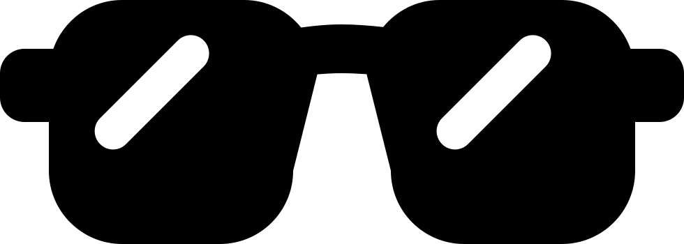 Shades Svg Png Icon Free Download - Black Shades Png Clipart (980x350)