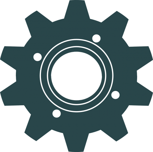 Mechanical Gear Vector (500x498)