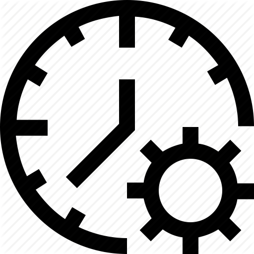 Gears Clipart Time Wheel - No Time Icon Png (512x512)