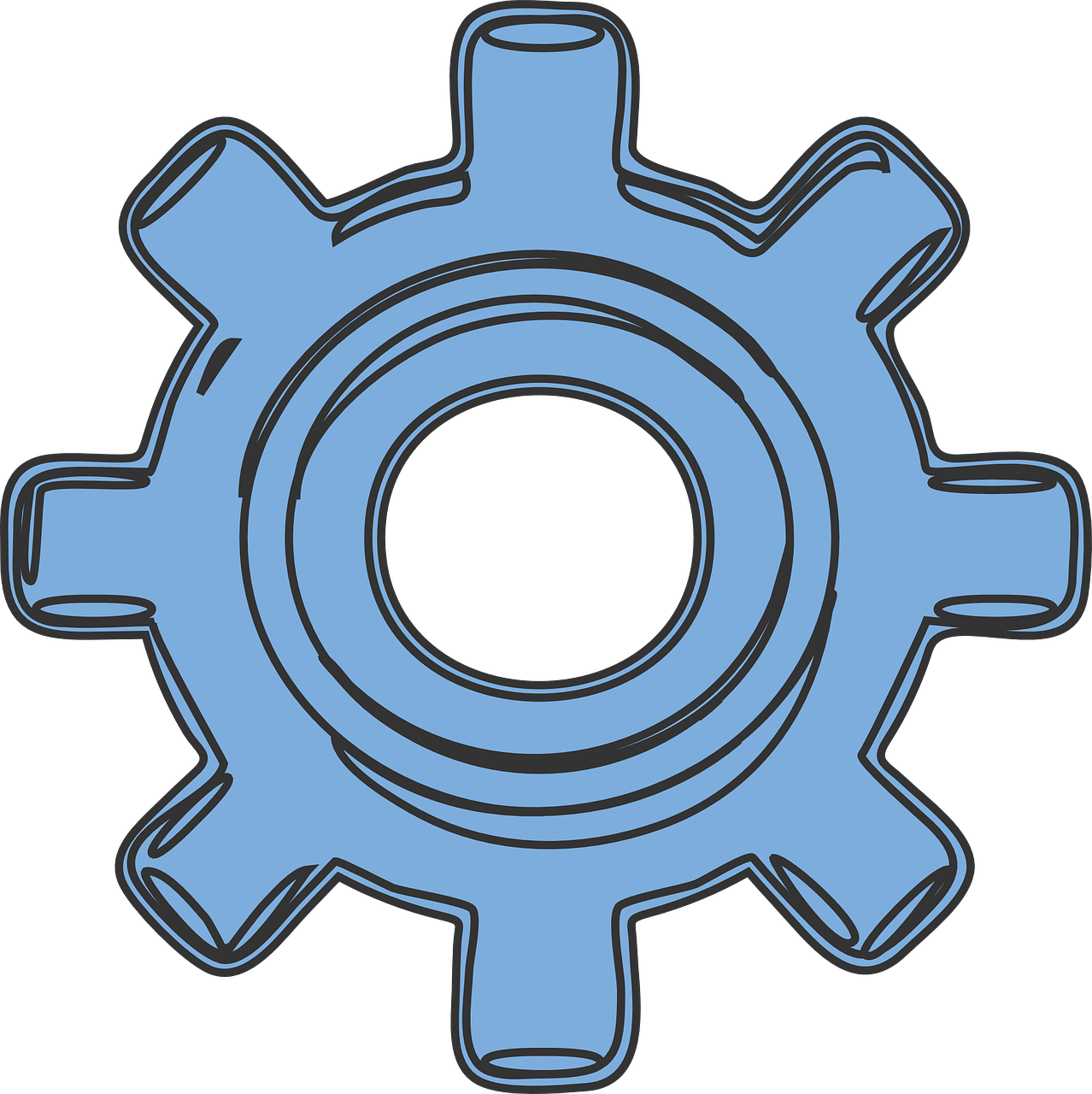 Gears Cogwheel Gearwheel - Clipart Wheel Gear (1278x1280)