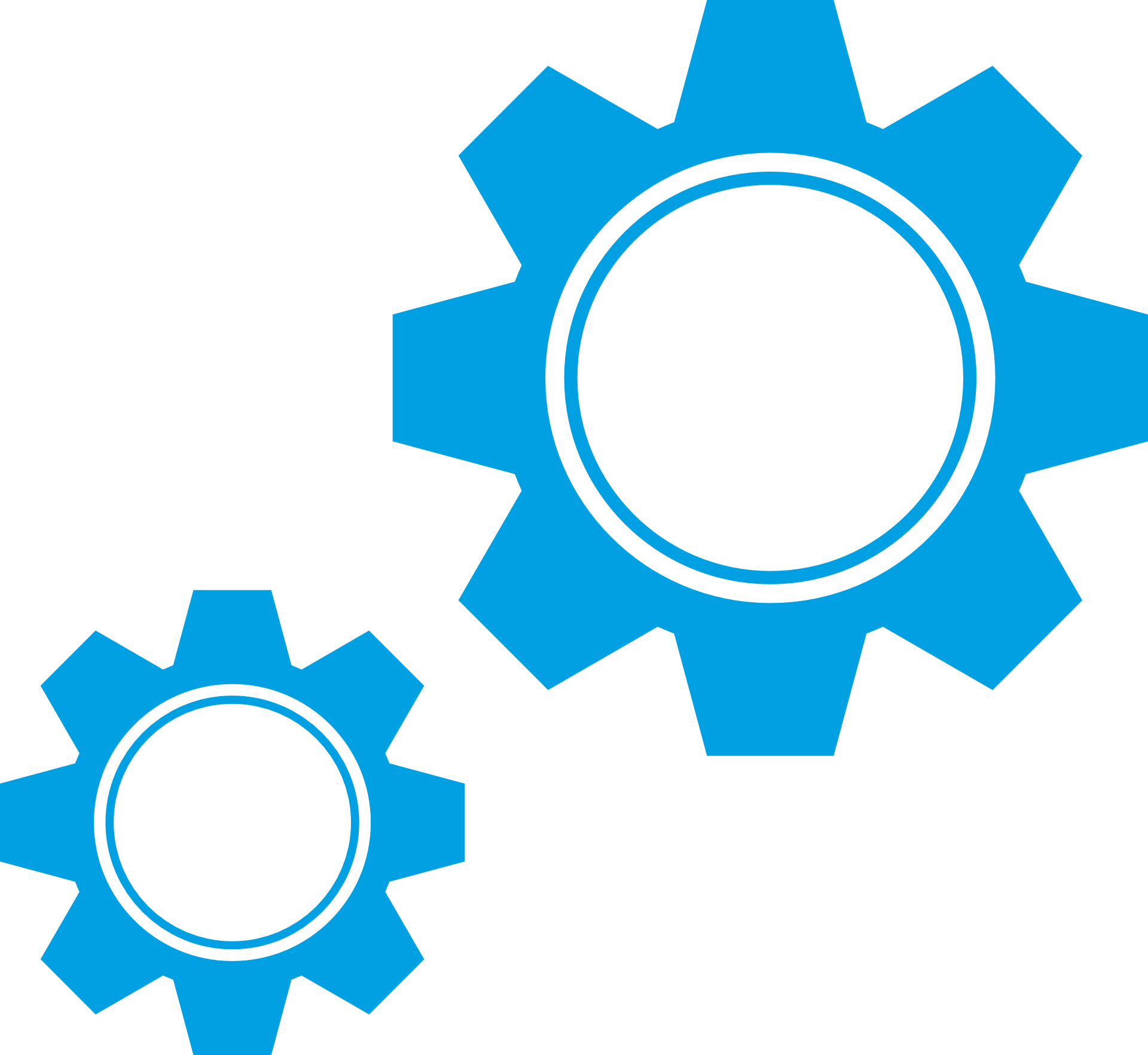 Drawing Of Blue Wheel Gears - Desenho Engrenagem Png (1920x1764)