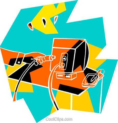 Plugging In Power Supply Royalty Free Vector Clip Art - Graphic Design (463x480)