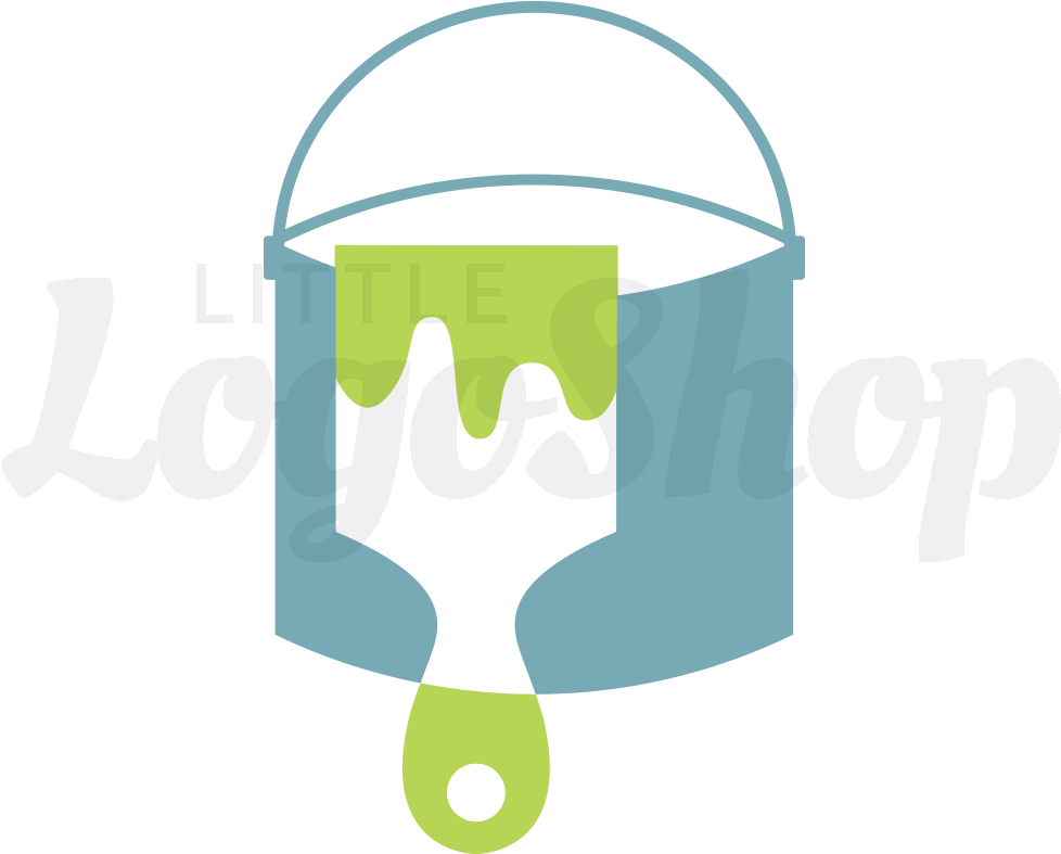 Little Logo Shop Brushcan - Illustration (1000x1000)