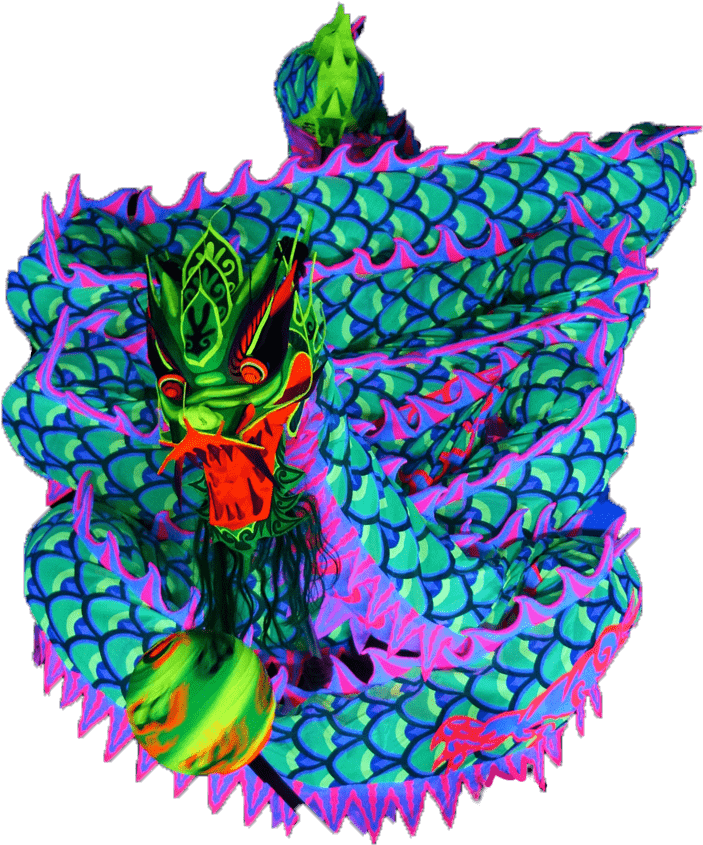 Dragon Dancing - Illustration (750x882)