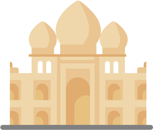 Travel, India, Asia, Monuments, Agra, Architectonic, - Taj Mahal (512x512)