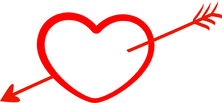 Com/png/heart With Arrow - Transparent Heart Arrow Png (1000x824)