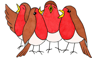 Four Calling Birds - Songbird (390x390)