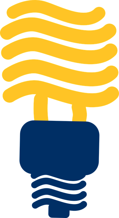 Energy Conservation - Fluorescent Light Bulb Clipart (392x720)