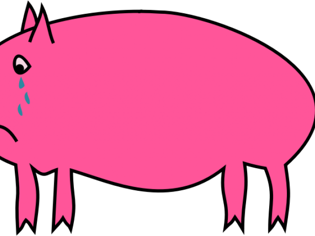 Pig Clipart Race - Pig Crying Cartoon (640x480)