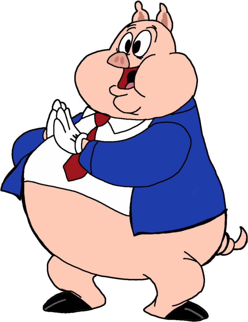 Looney Tunes Character Porky Pig - New Looney Tunes Porky (884x1110)