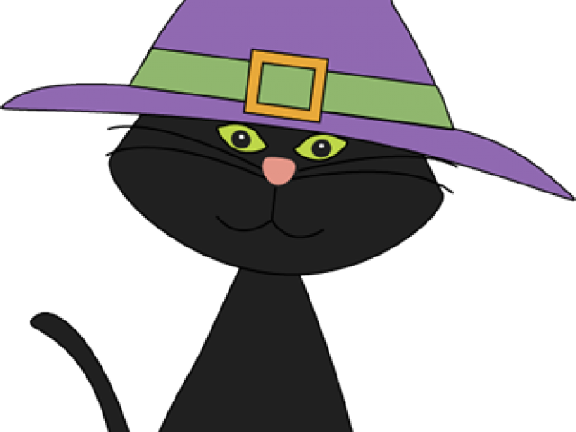 Black Cat Clipart - Clip Art (640x480)
