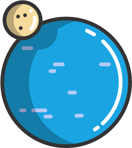 Galaxy Planet Miscellaneous Uranus Size - ดาวเคราะห์ การ์ตูน Png (512x512)