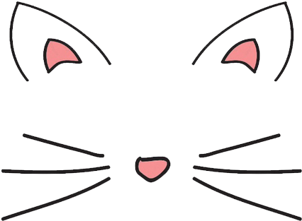 500 X 338 7 - Cute Cat Whiskers Png (500x338)