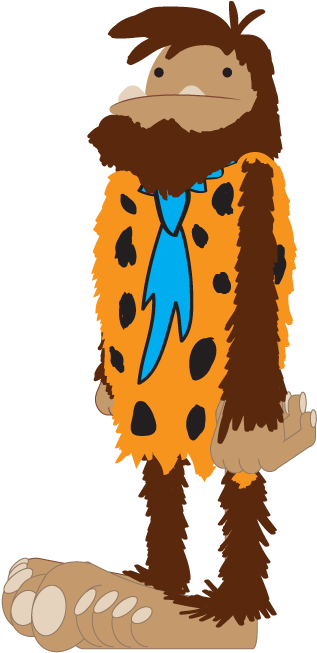 Fred Flintsquatch - Illustration (576x745)
