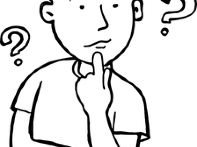 Way Clipart Scientific Process - Thinking Face Clipart Black And White (640x480)