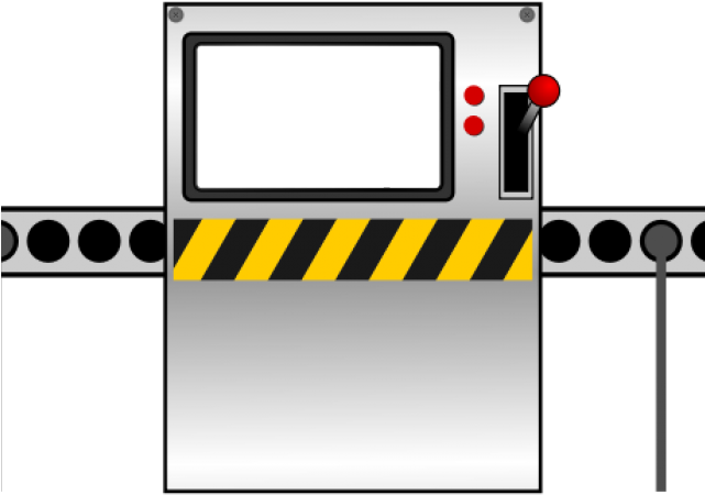 Factory Clipart Factory Equipment - Conveyor Belt Factory Clipart (640x480)