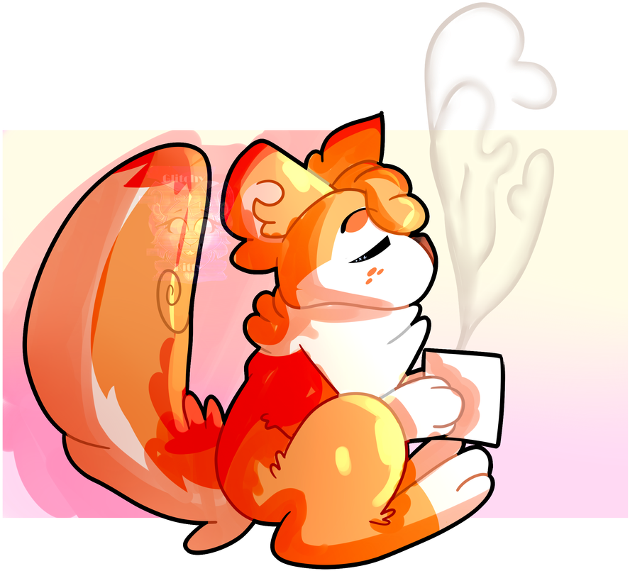 Tea Time By Glitchy-kitkat - Cartoon (972x822)