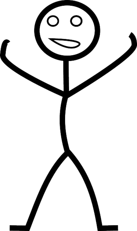 Free Png Download Stick Figure Raising Hands Happy - Stick Figure Png Transparent Background (480x807)