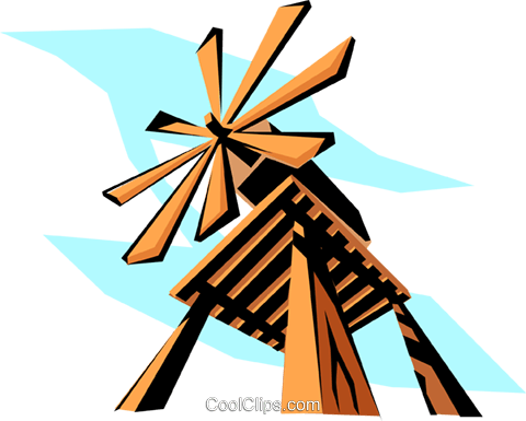 Wind Energy Royalty Free Vector Clip Art Illustration - Wind Energy Royalty Free Vector Clip Art Illustration (480x385)