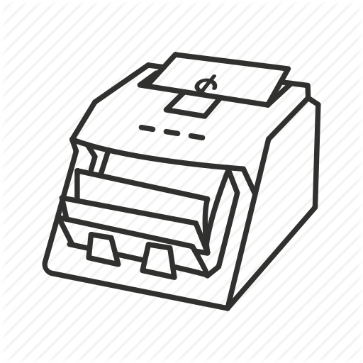 Currency-counting Machine Clipart Coin & Banknote Counters - Money Counting Machine Icon (512x512)