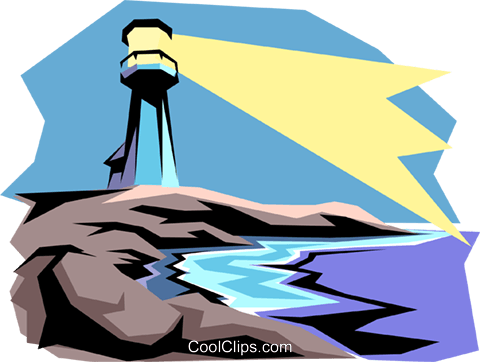Lighthouse Royalty Free Vector Clip Art Illustration - Illustration (480x362)