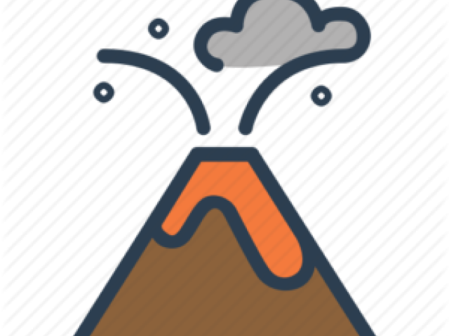 Hot Springs Clipart Clip Art - Volcano Icon (640x480)