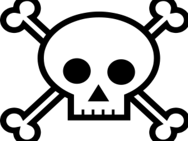 Rodent Clipart The Black Death - Draw Skull And Bones (640x480)