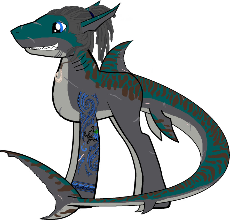 Blue Eyes, Countershading, Dreadlocks, Hei Matau, Hybrid, - Cartoon (995x1024)