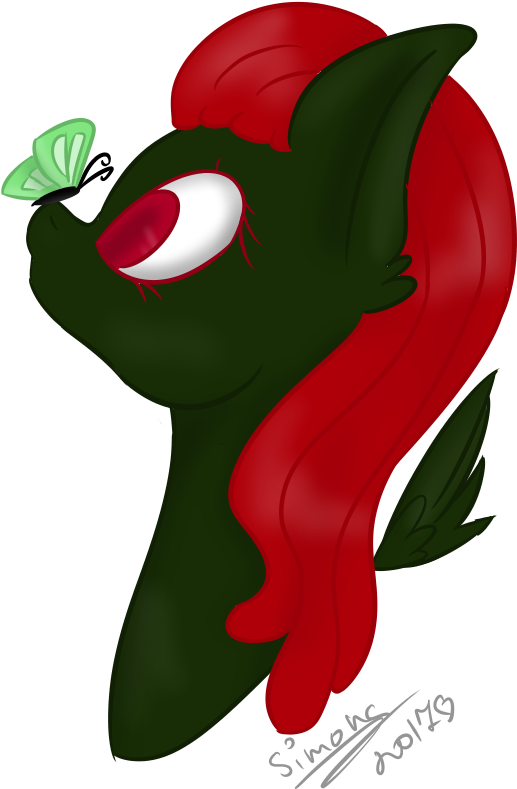 Blood And Debby, Bust, Butterfly, Cute, Dreadlocks, - Cartoon (573x856)