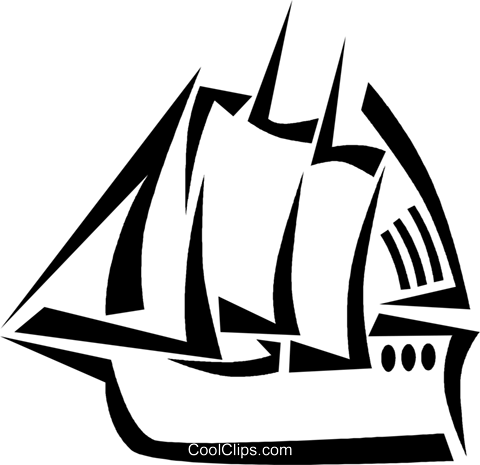 Tall Ship Vektor Clipart Bild Vc050244 Coolclipscom - Tall Ship Vektor Clipart Bild Vc050244 Coolclipscom (480x465)