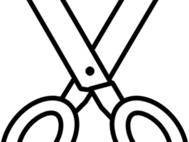 Scissor Clipart Outline - White Scissors Clip Art (640x480)