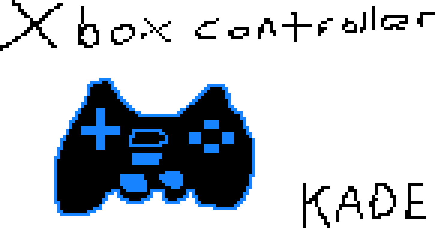 Xbox Controller Pixel - Game Controller (1550x790)