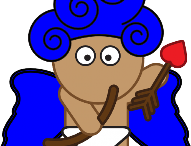 Cupid Clipart Blue - Cupid Clip Art (640x480)