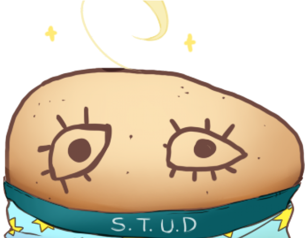 Haircut Clipart Baby's - Potato With A Wig (640x480)