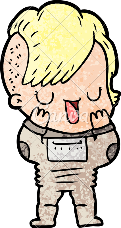 Cute Cartoon Girl With Hipster Haircut - Girl Leaping Clipart Black And White (426x800)