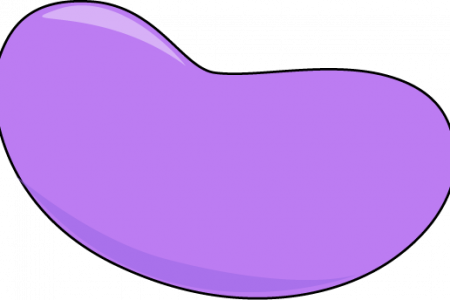 Jelly Beans Clipart Pink - Purple Jelly Beans Clipart (450x300)
