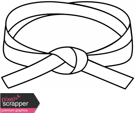 Karate Belt 1 White Illustration Graphic By Pixel Scrapper - Passion Word Art (456x456)